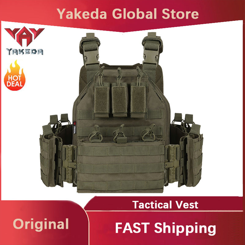 Summer Clothing Release - YAKEDA Тактический жилет 1000D полиэстер быстросъемный