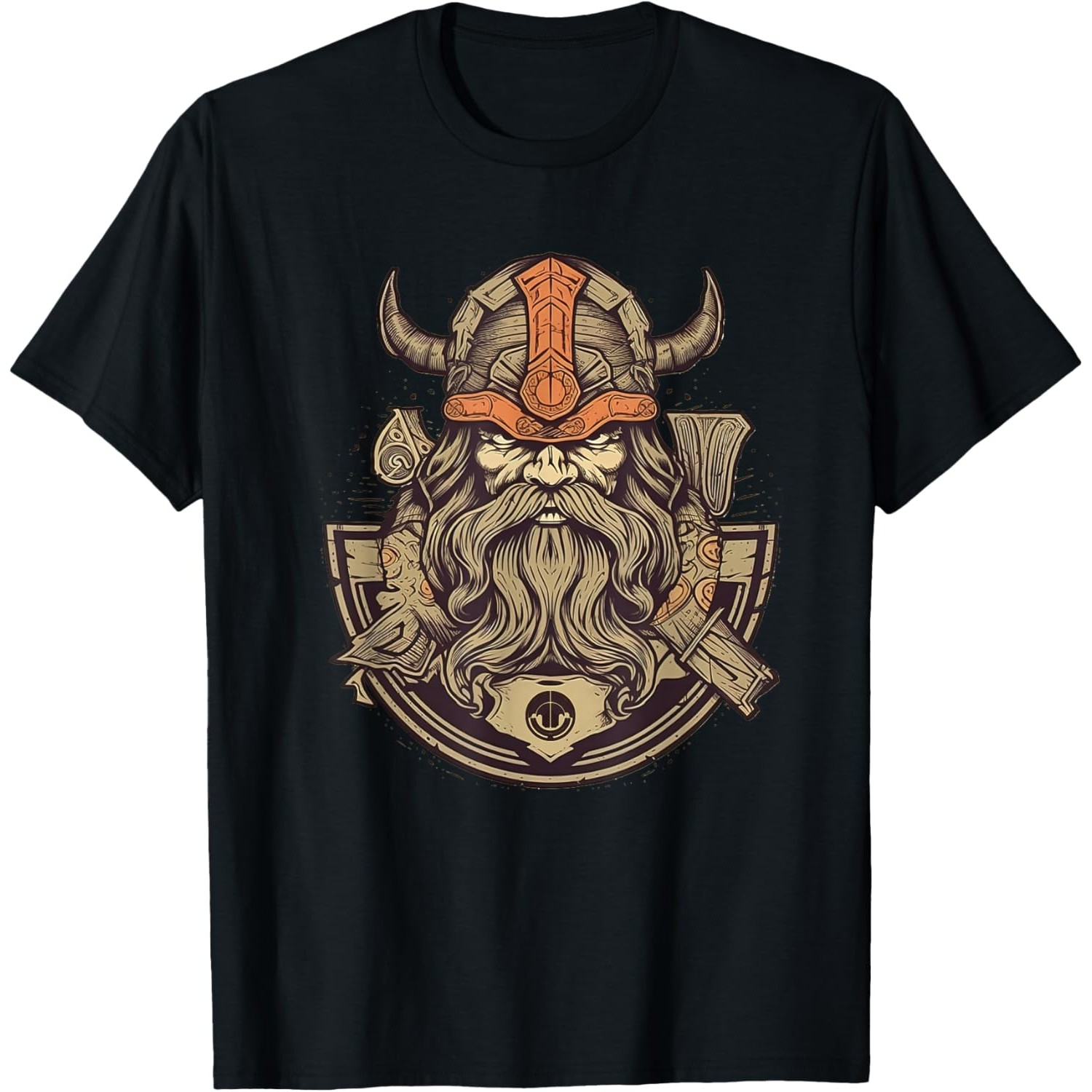 Summer Viking Clothing - Мужская хлопковая футболка с круглым вырезом