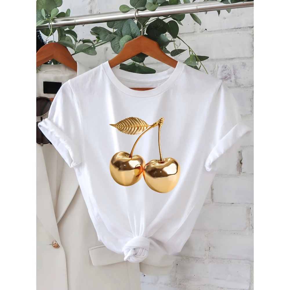 Summer Clothing Aesthetic - Женская повседневная летняя футболка с принтом