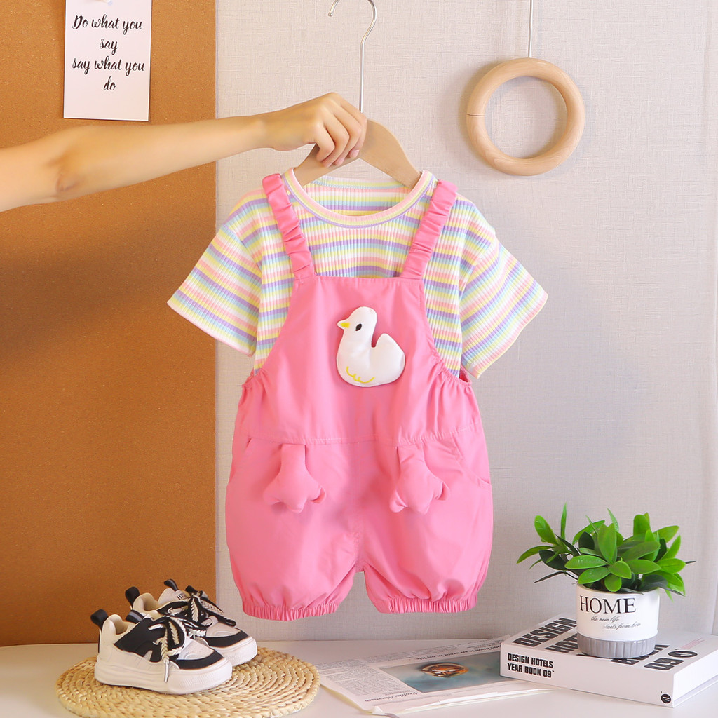 Summer Duck Clothing - Комплекты одежды для маленьких девочек: полосатая