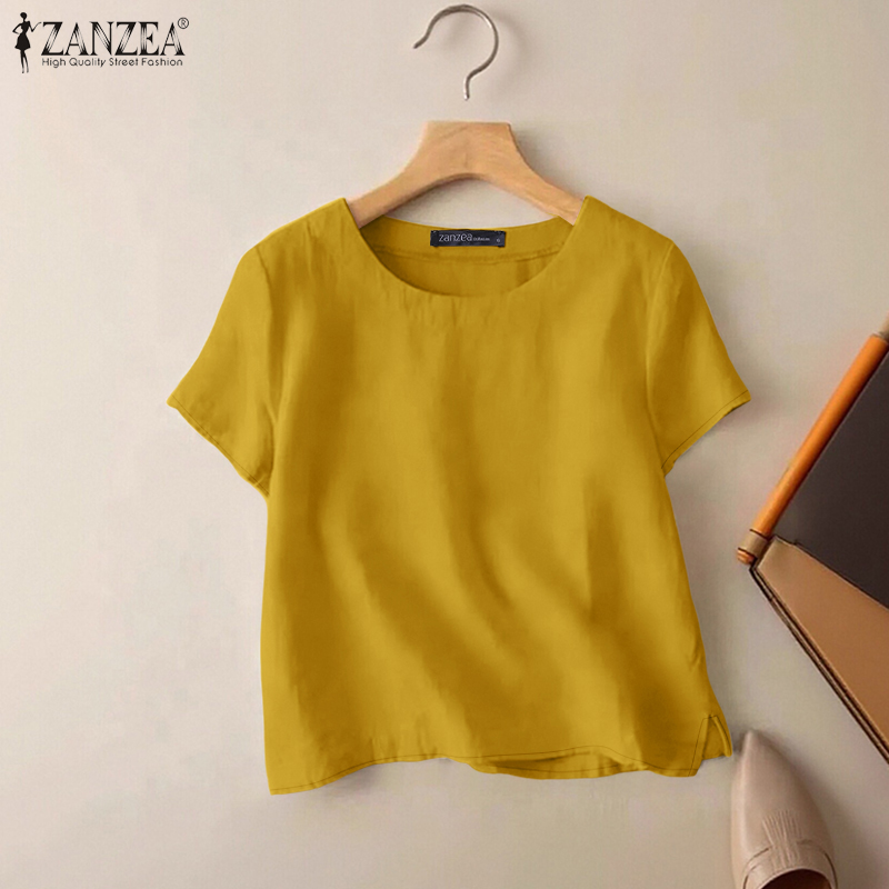 Summer De Clothing - Летние повседневные хлопковые блузки ZANZEA для