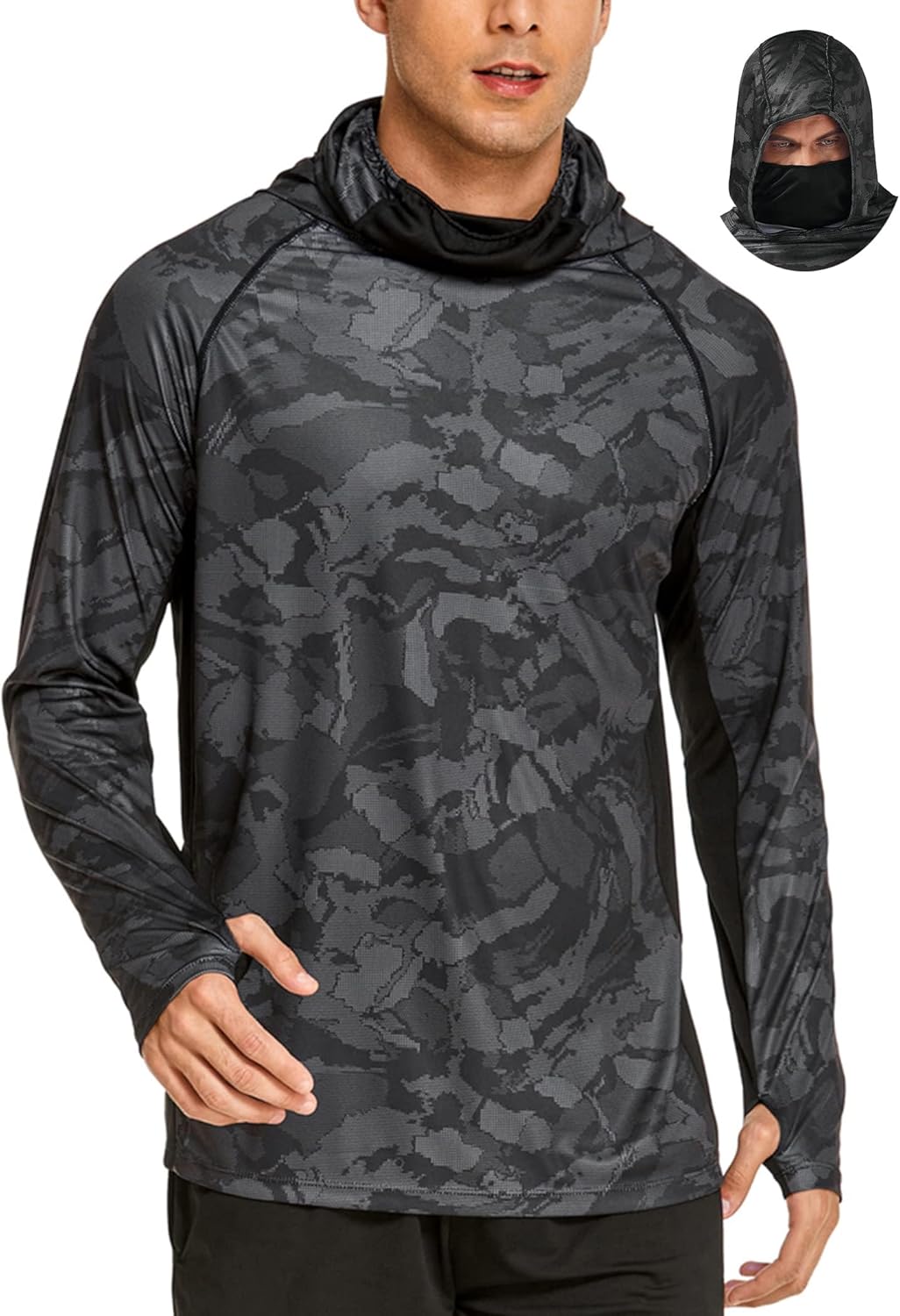 Summer Hiking Clothing - Мужские солнцезащитные рубашки с капюшоном и