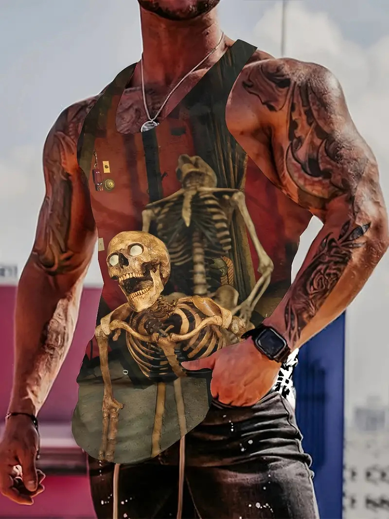 Summer Viking Clothing - Жилет мужской летний с круглым вырезом