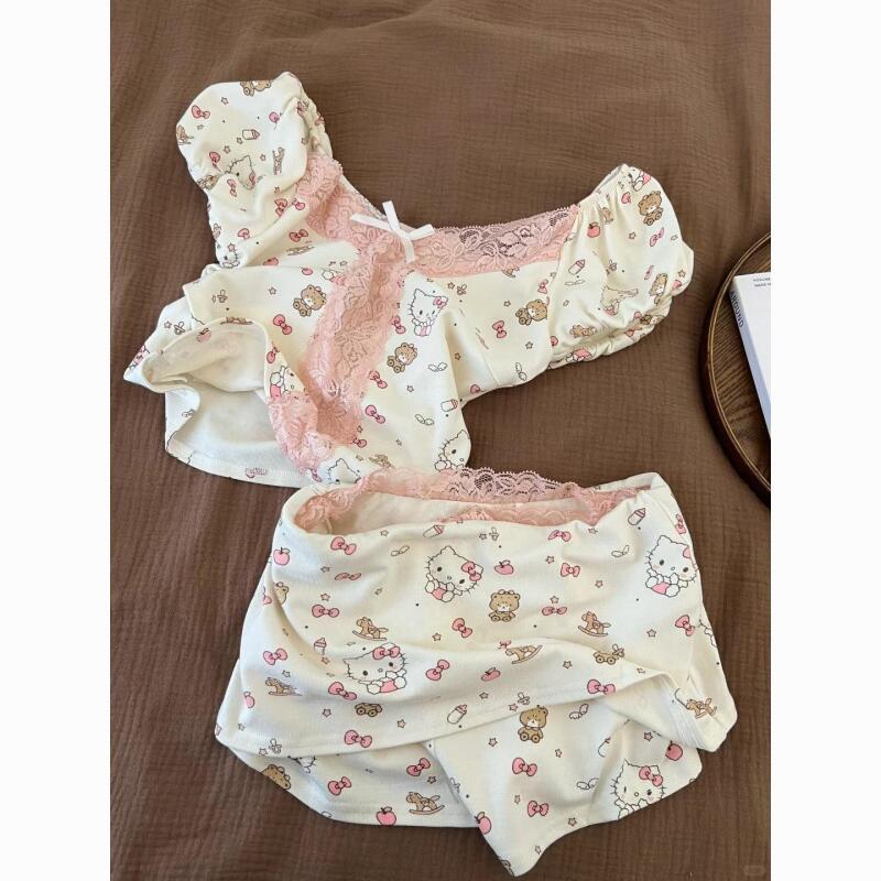 Summer Clothes - Новинка! Летний комплект пижамы Hello Kitty