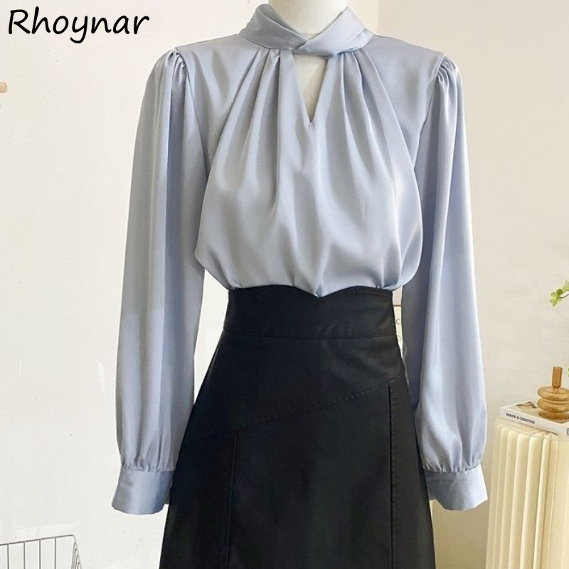 Summer Clothing Aesthetic - Блузки женские с длинным рукавом, офисная