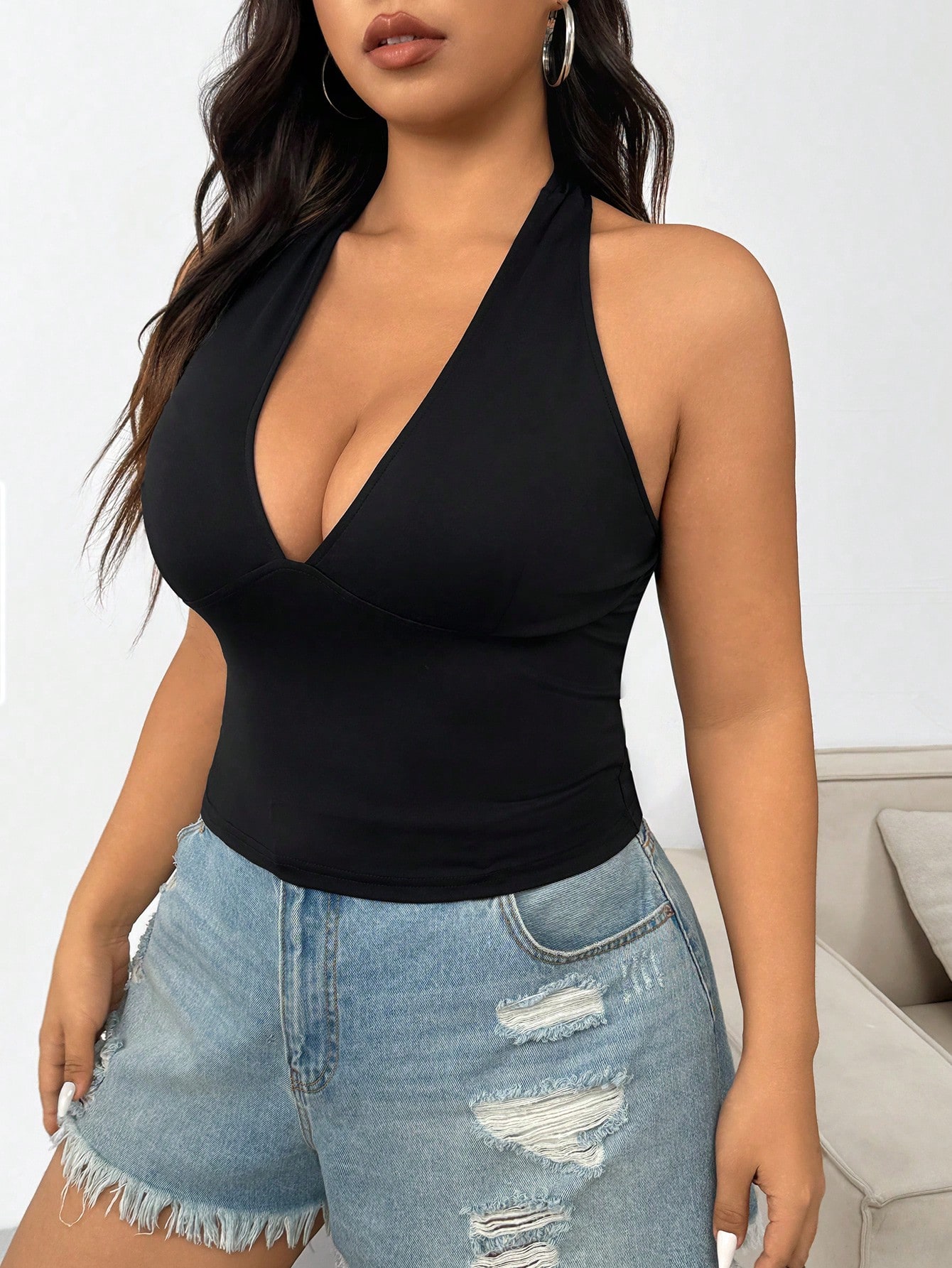 Новая модная однотонная женска – обзор и цена Summer Clothing Plus Size