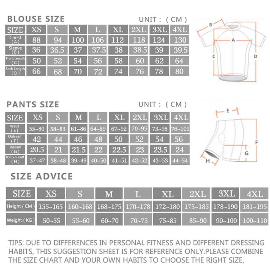 Комплект велосипедной одежды m – обзор и цена Summer De Clothing